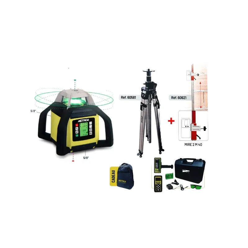 Pack Niveau Bravo laser Rotatif Incligrad 2 Green - METRICA 89323